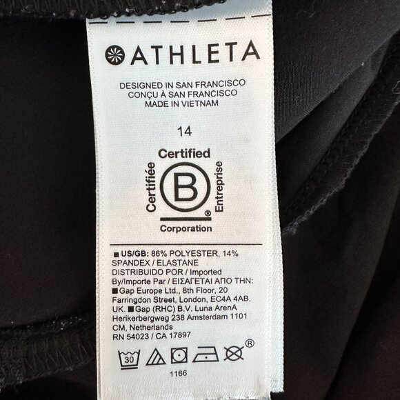 Athleta Black Brooklyn Utility Wide Leg Jumpsuit Sz 14 READ DESCRIPTION - Picture 13 of 16